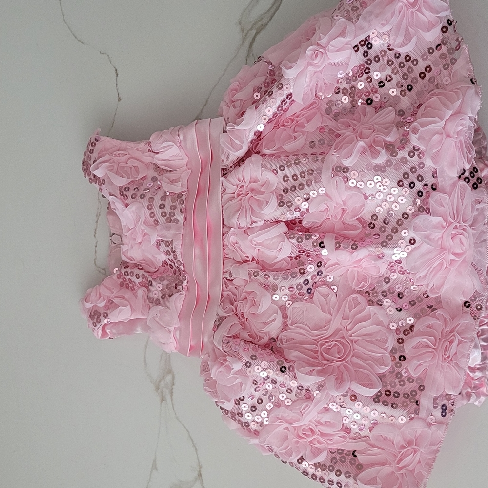 New formal baby girl pink party dress